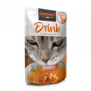 LEONARDO DRINK DUCK buljons kaķiem Pīle, vista 40g